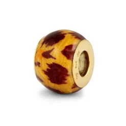 Elli "Anhänger Bead | Emaille (Leo)< Vergoldet|Anhänger & Charms