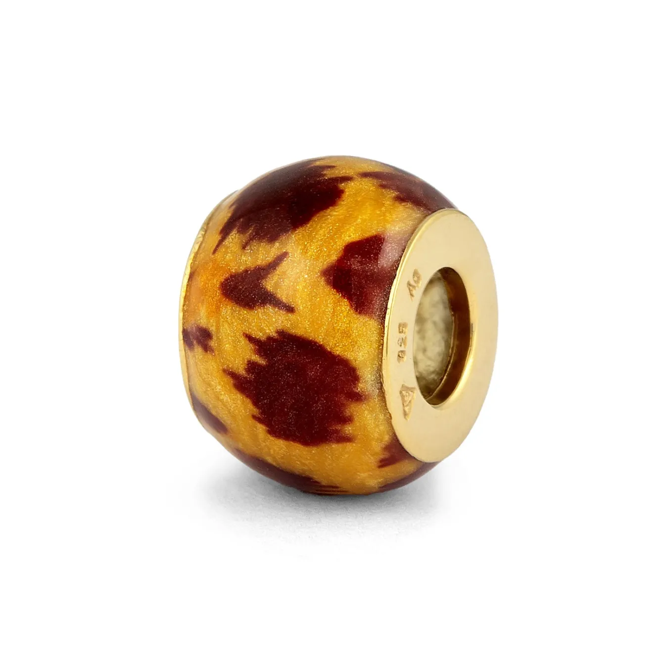Elli "Anhänger Bead | Emaille (Leo)< Vergoldet|Anhänger & Charms