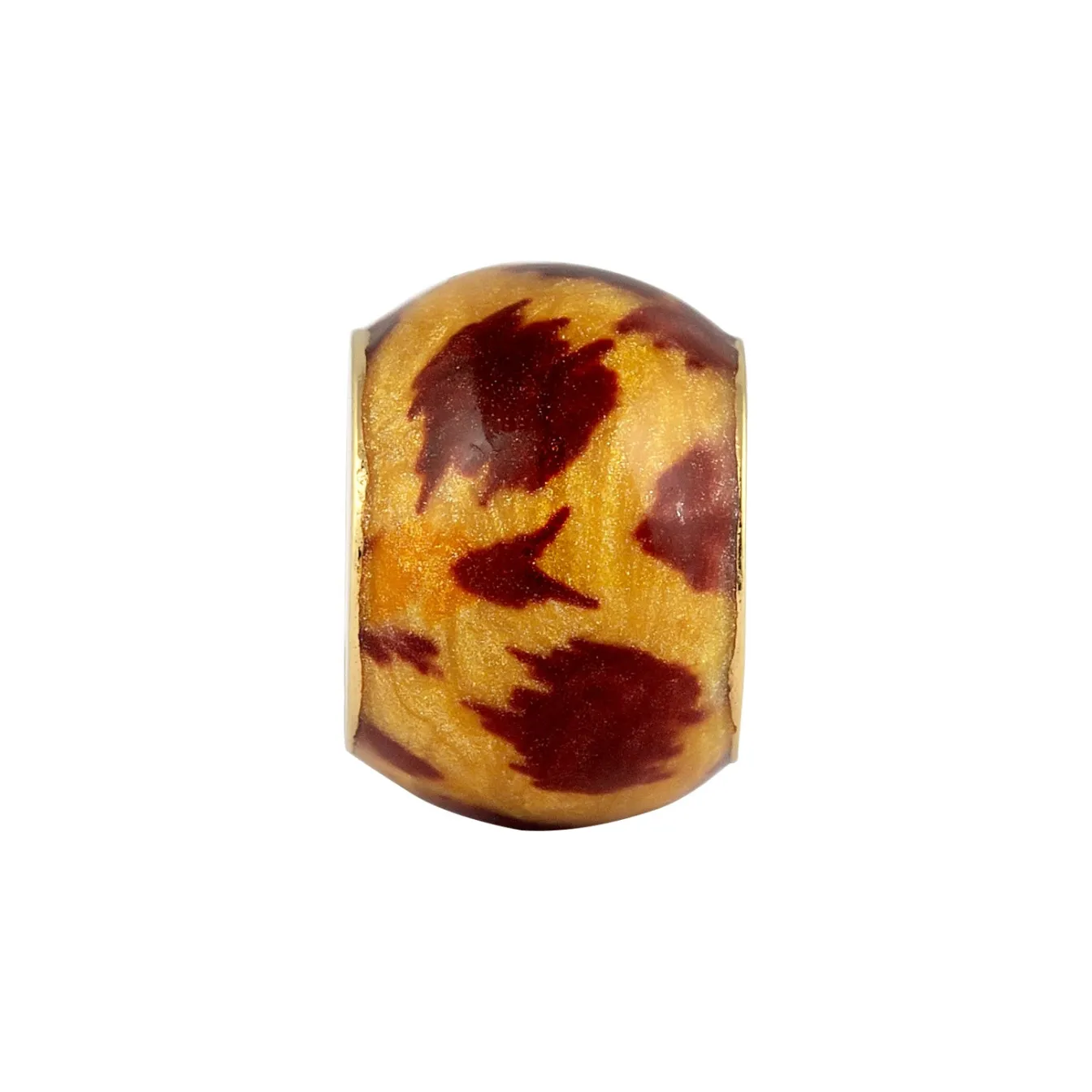 Elli "Anhänger Bead | Emaille (Leo)< Vergoldet|Anhänger & Charms