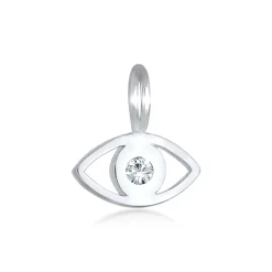 Elli "Anhänger Evil Eye | Kristall (Weiß)< Symbol-schmuck|Anhänger & Charms