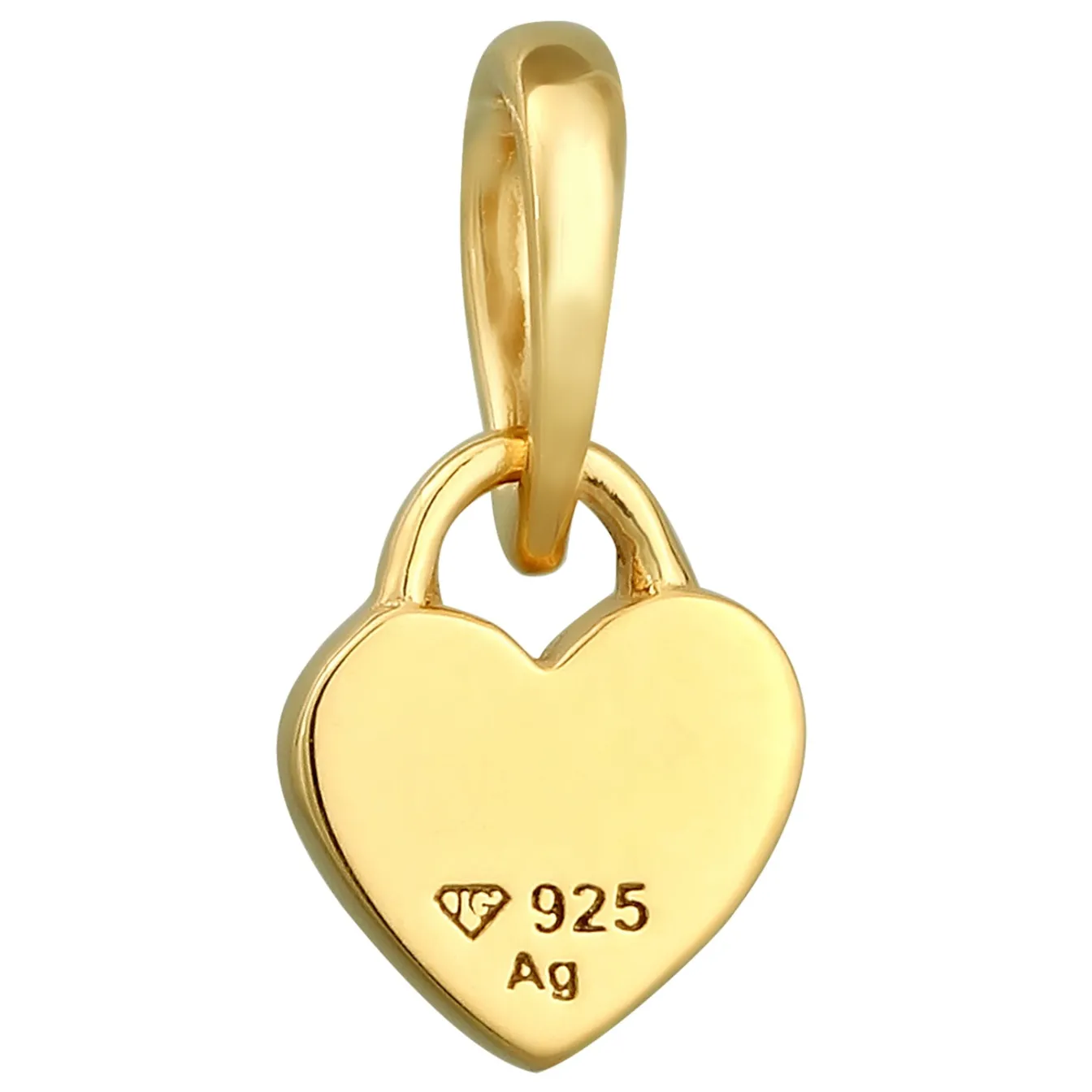 Elli "Anhänger Herz< Vergoldet|Symbol-schmuck