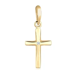 Elli "Anhänger Kreuz | Diamant ( Weiß, 0,005 ct )< Symbol-schmuck|Anhänger & Charms