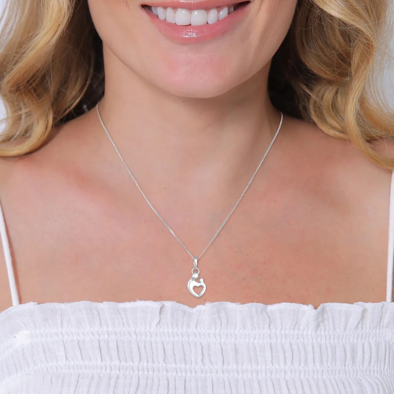 Elli "Anhänger Mutter Kind< Symbol-schmuck|Herz-schmuck