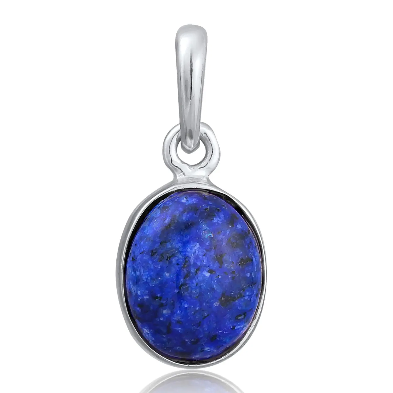 Elli "Anhänger Oval | Lapiz Lazuli (Blau)< Anhänger & Charms|Silber