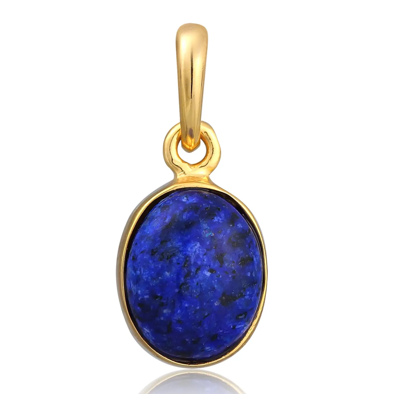 Elli "Anhänger Oval | Lapiz Lazuli (Blau)< Anhänger & Charms|Silber