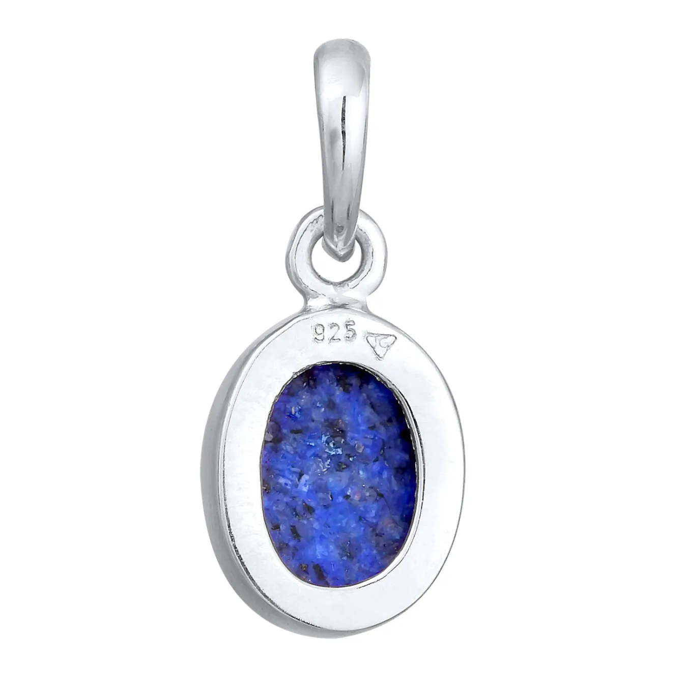 Elli "Anhänger Oval | Lapiz Lazuli (Blau)< Anhänger & Charms|Silber