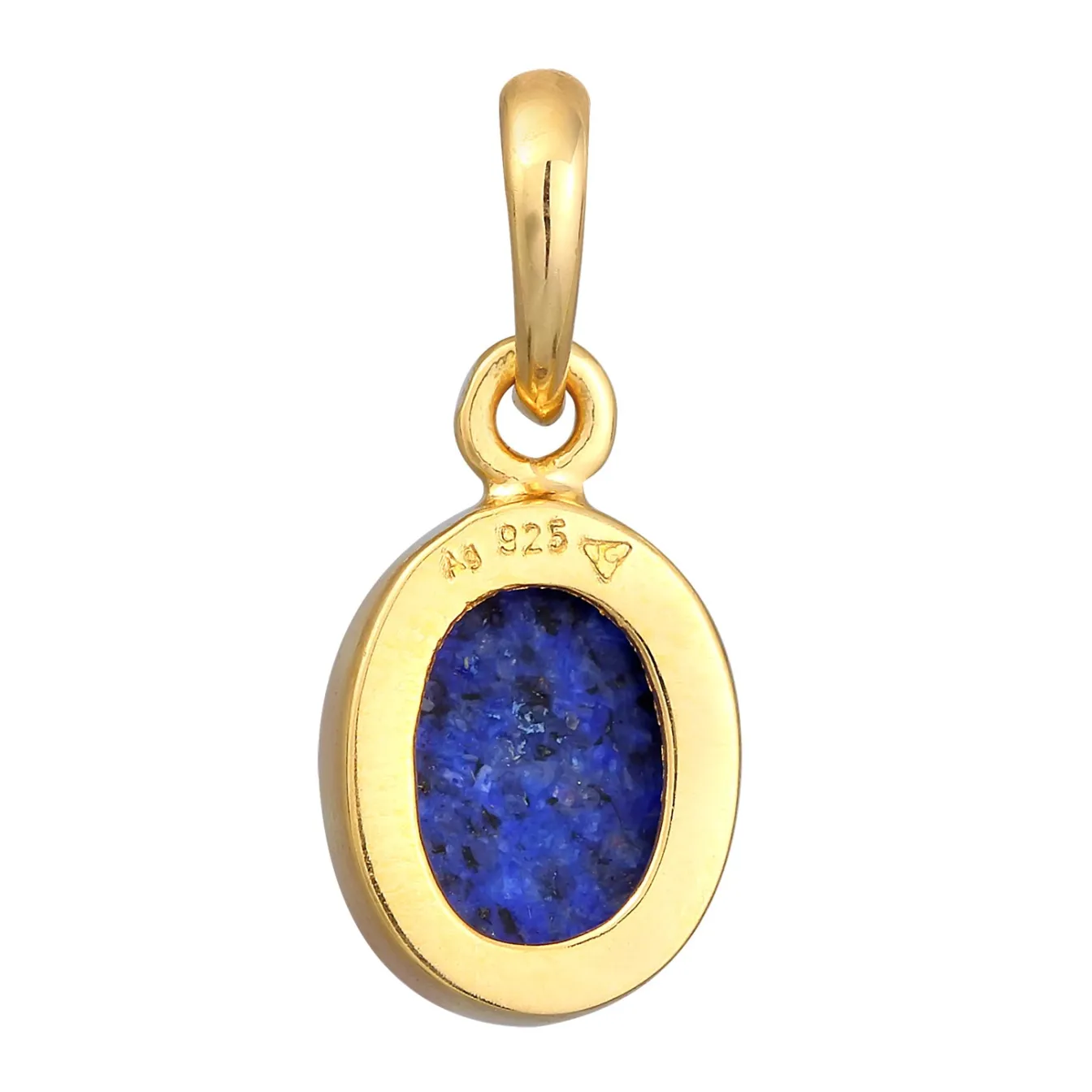 Elli "Anhänger Oval | Lapiz Lazuli (Blau)< Anhänger & Charms|Silber