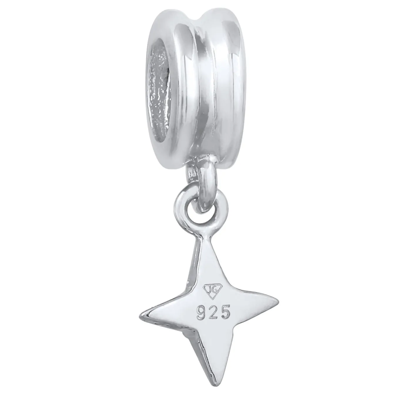 Elli "Anhänger Stern | Kristall (Weiß)< Anhänger & Charms|Vergoldet