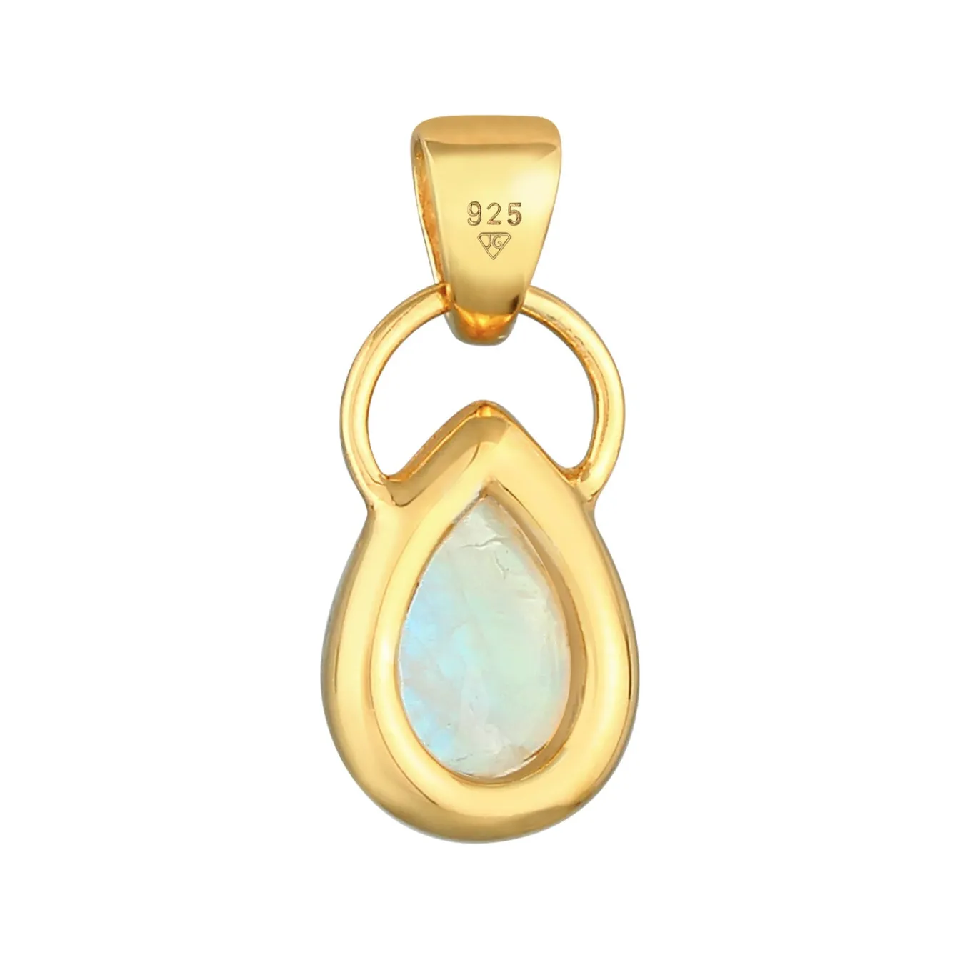 Elli "Anhänger Tropfen | Mondstein (Blau)< Anhänger & Charms|Silber
