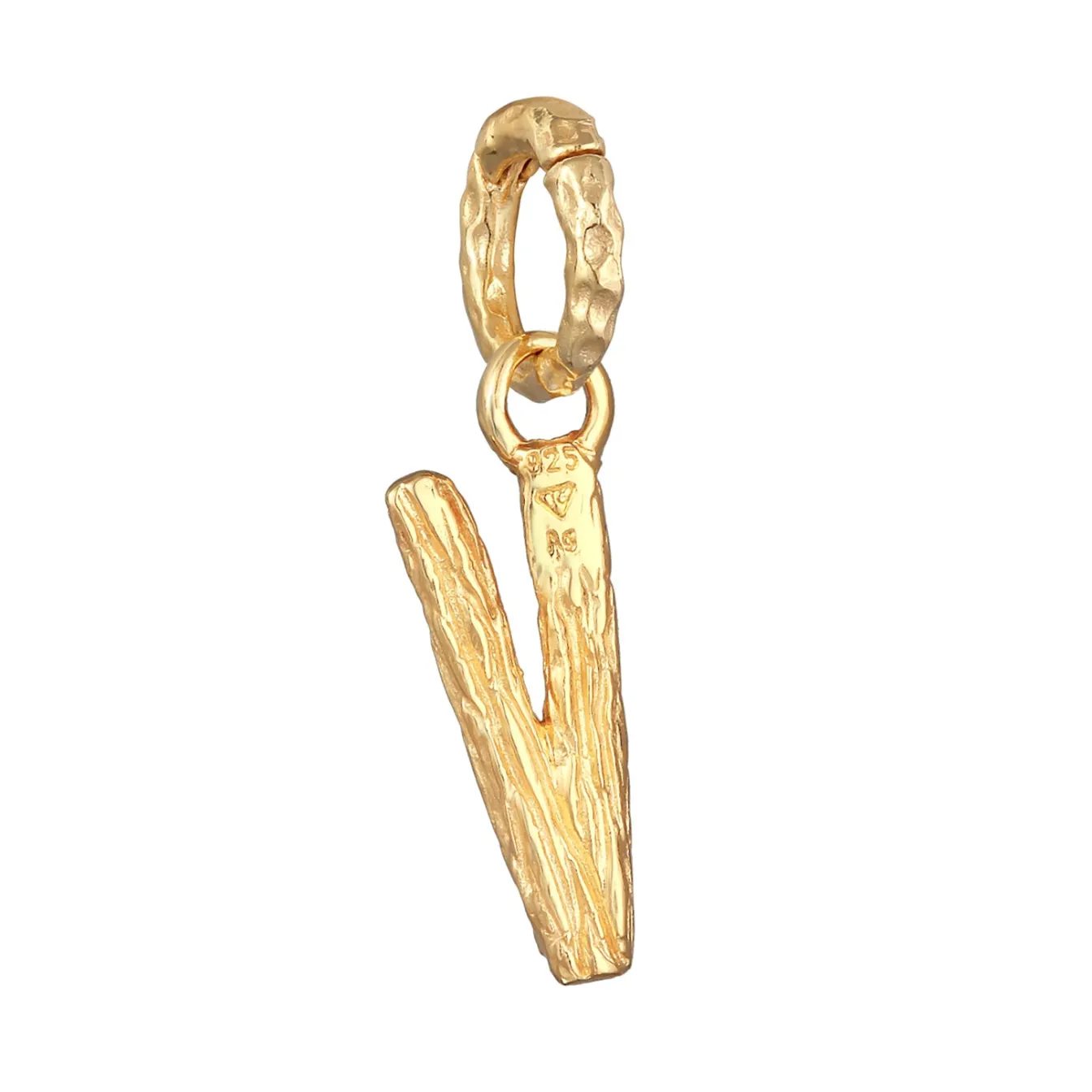 Elli "Anhänger V Organic< Personalisierter Schmuck|Anhänger & Charms