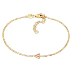 Elli "Armband | Glas Kristalle (Rose)< Vergoldet|Armbänder