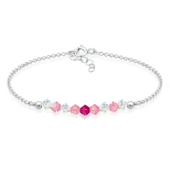 Elli "Armband | Kristall ( Pink )<Kinder Kinderschmuck