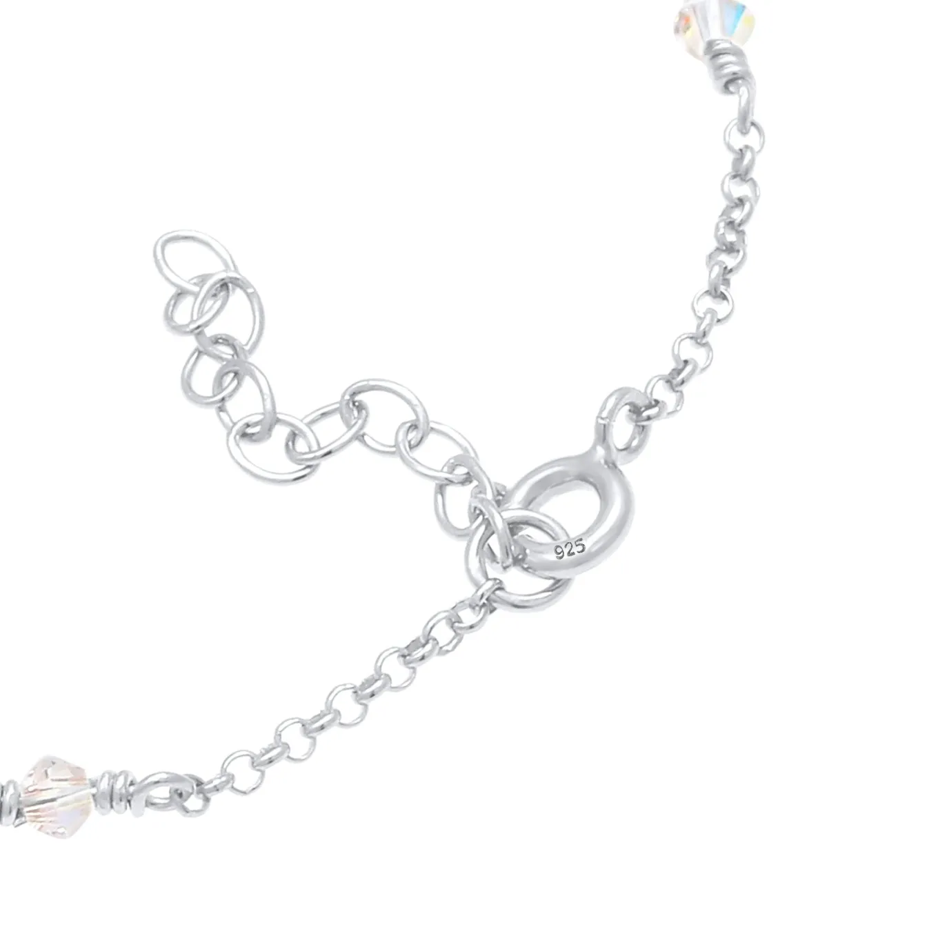 Elli "Armband | Kristall ( Weiß )< Armbänder|Vergoldet