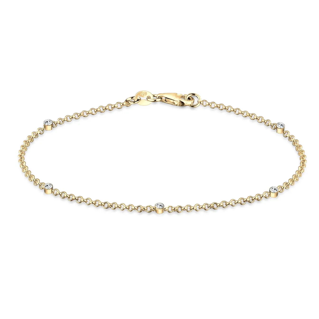 Elli "Armband | Kristall (Weiß)< Armbänder|Vergoldet