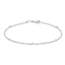 Elli "Armband | Kristall (Weiß)< Armbänder|Vergoldet