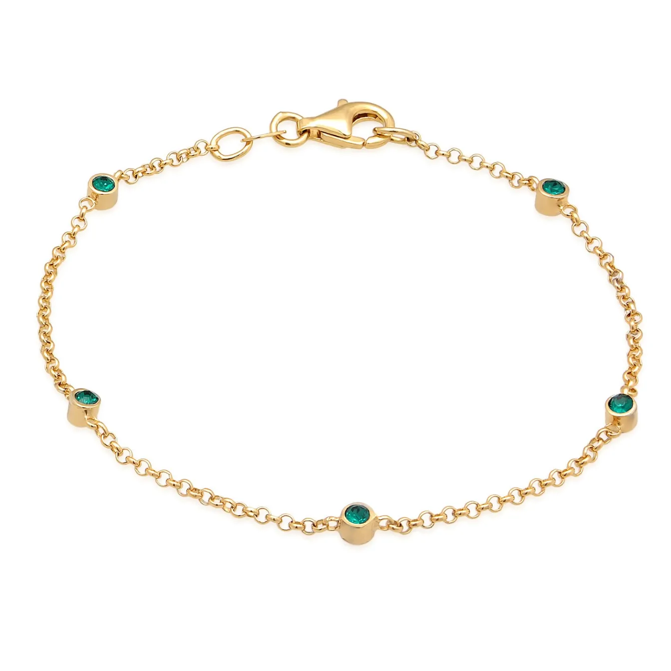 Elli "Armband | Kristall (Weiß)< Armbänder|Vergoldet