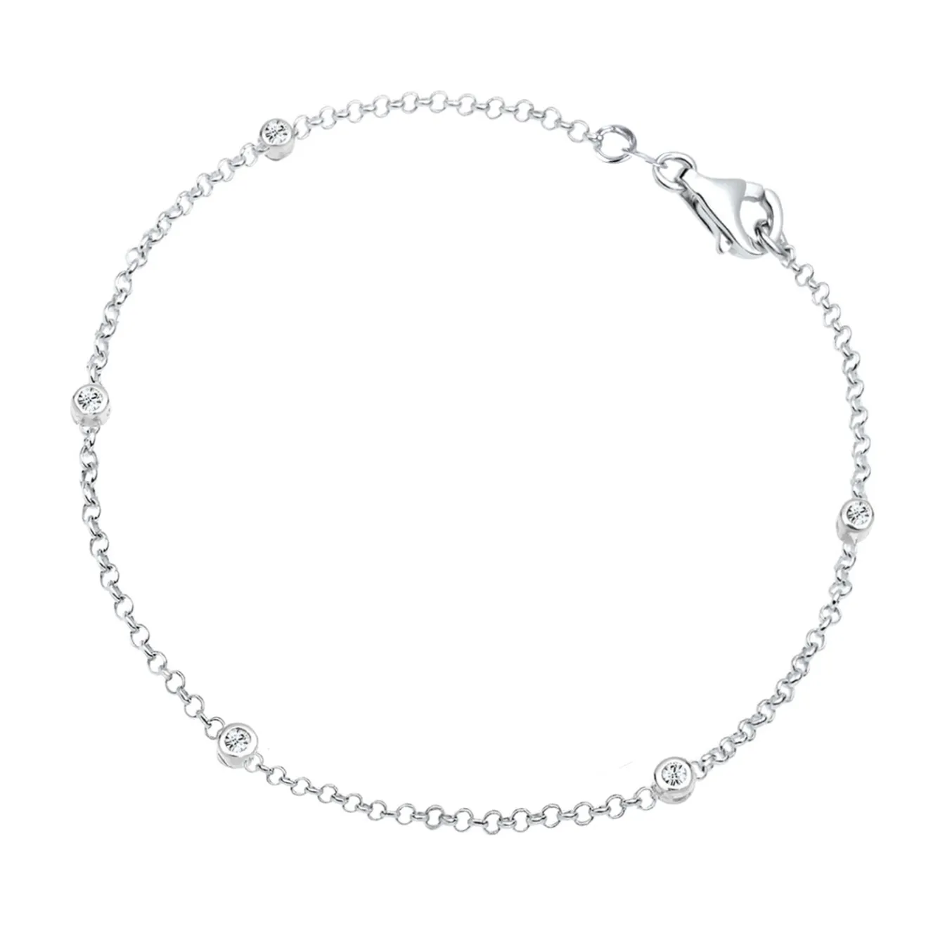 Elli "Armband | Kristall (Weiß)< Armbänder|Vergoldet