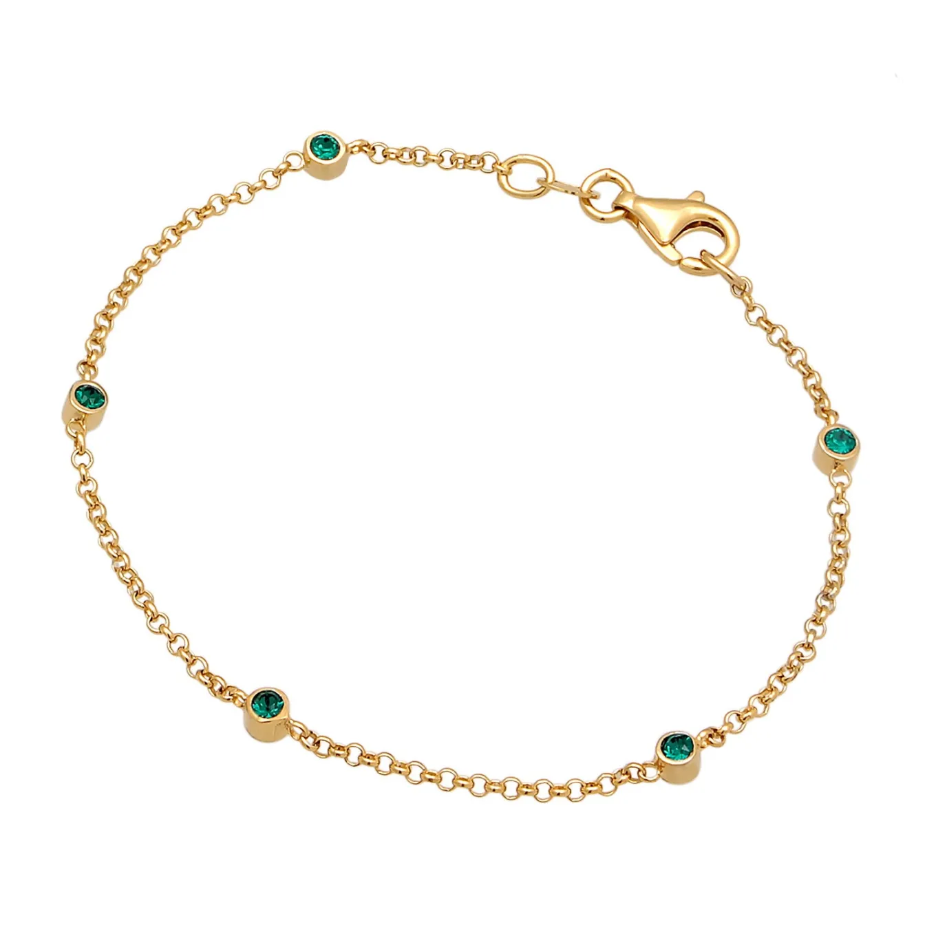 Elli "Armband | Kristall (Weiß)< Armbänder|Vergoldet