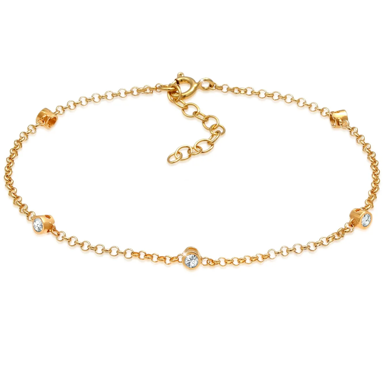Elli "Armband | Kristall (Weiß)< Armbänder|Silber