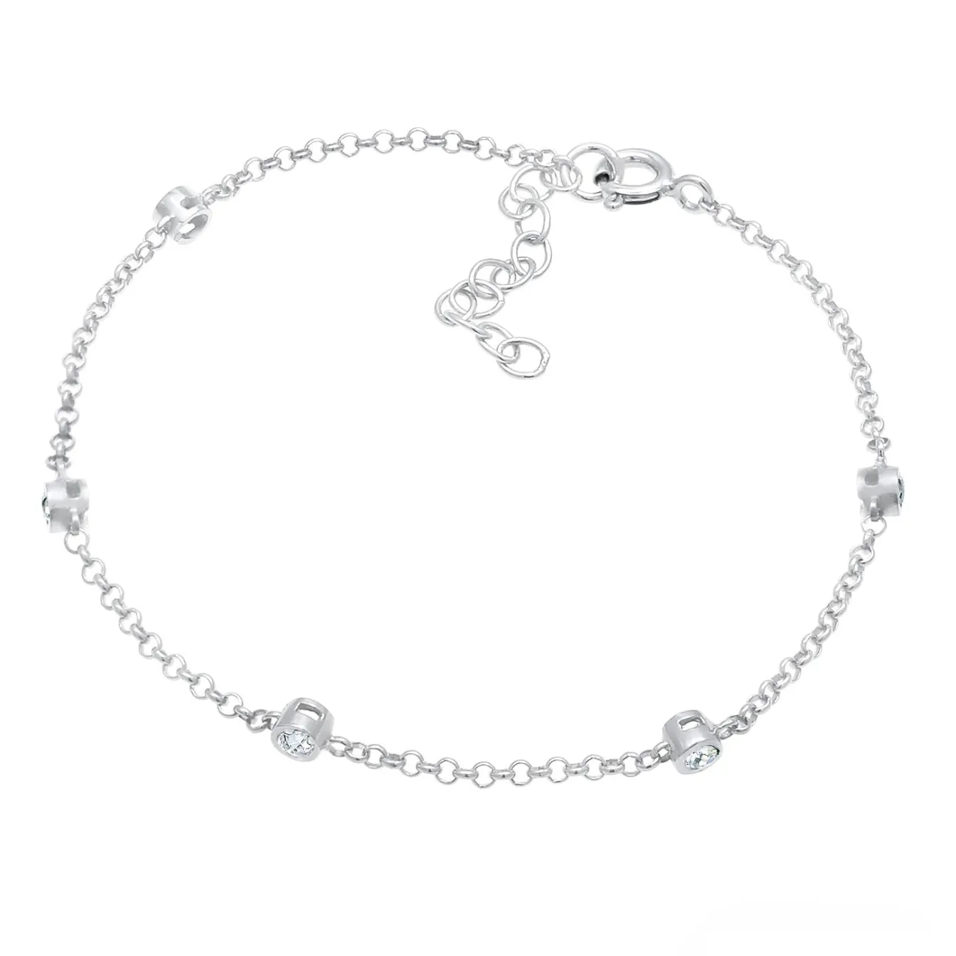 Elli "Armband | Kristall (Weiß)< Armbänder|Silber