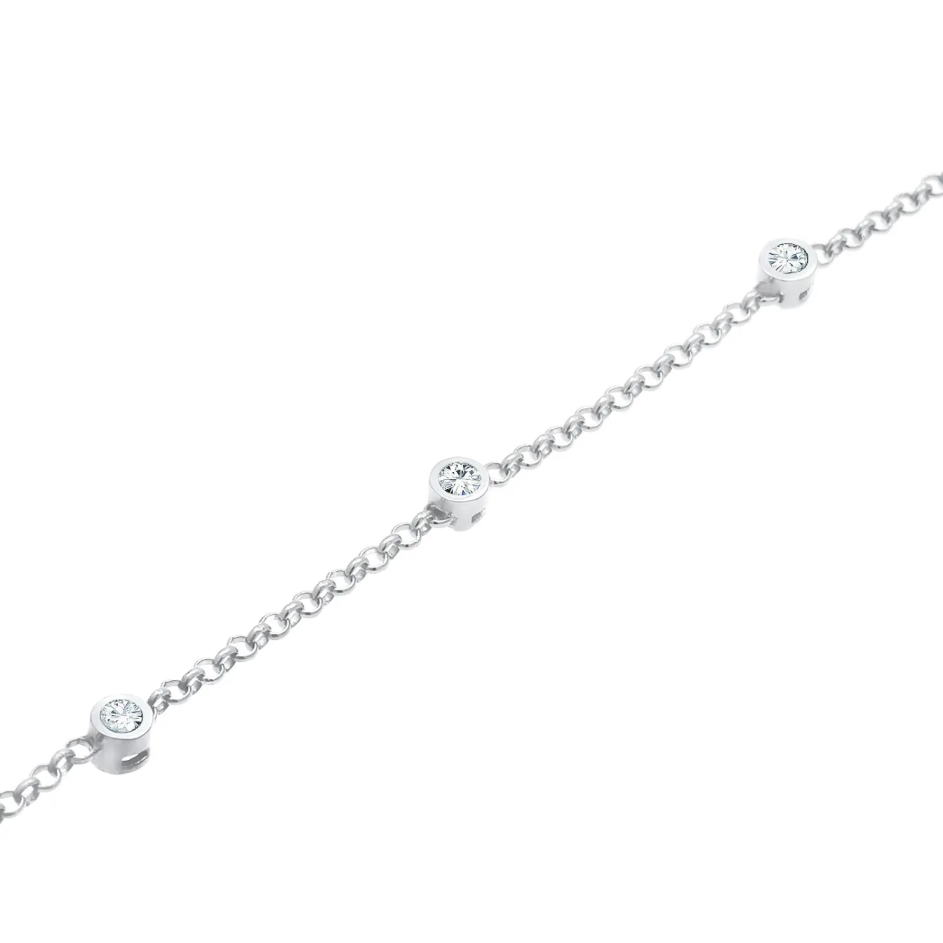 Elli "Armband | Kristall (Weiß)< Armbänder|Silber