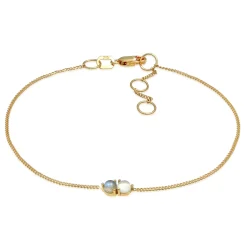 Elli "Armband | Mondstein (Weiß)< Armbänder|Echtgold
