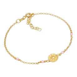 Elli "Armband | Quarz ( Rosa )< Armbänder|Vergoldet