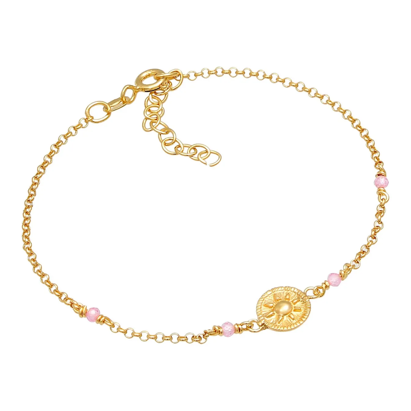 Elli "Armband | Quarz ( Rosa )< Armbänder|Vergoldet