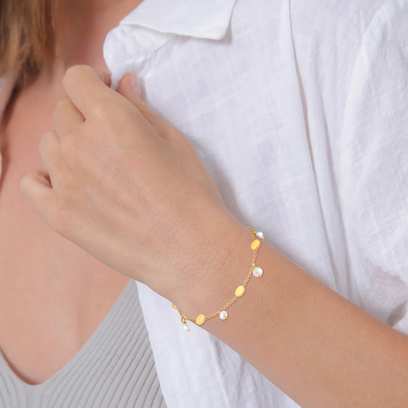 Elli "Armband | Süßwasserperle< Letzte Chance|Perlen