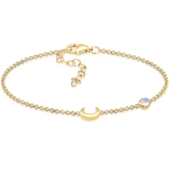 Elli "Armband Astro | Mondstein ( Weiß )< Roségold|Symbol-schmuck