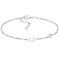 Elli "Armband Astro | Mondstein ( Weiß )< Roségold|Symbol-schmuck