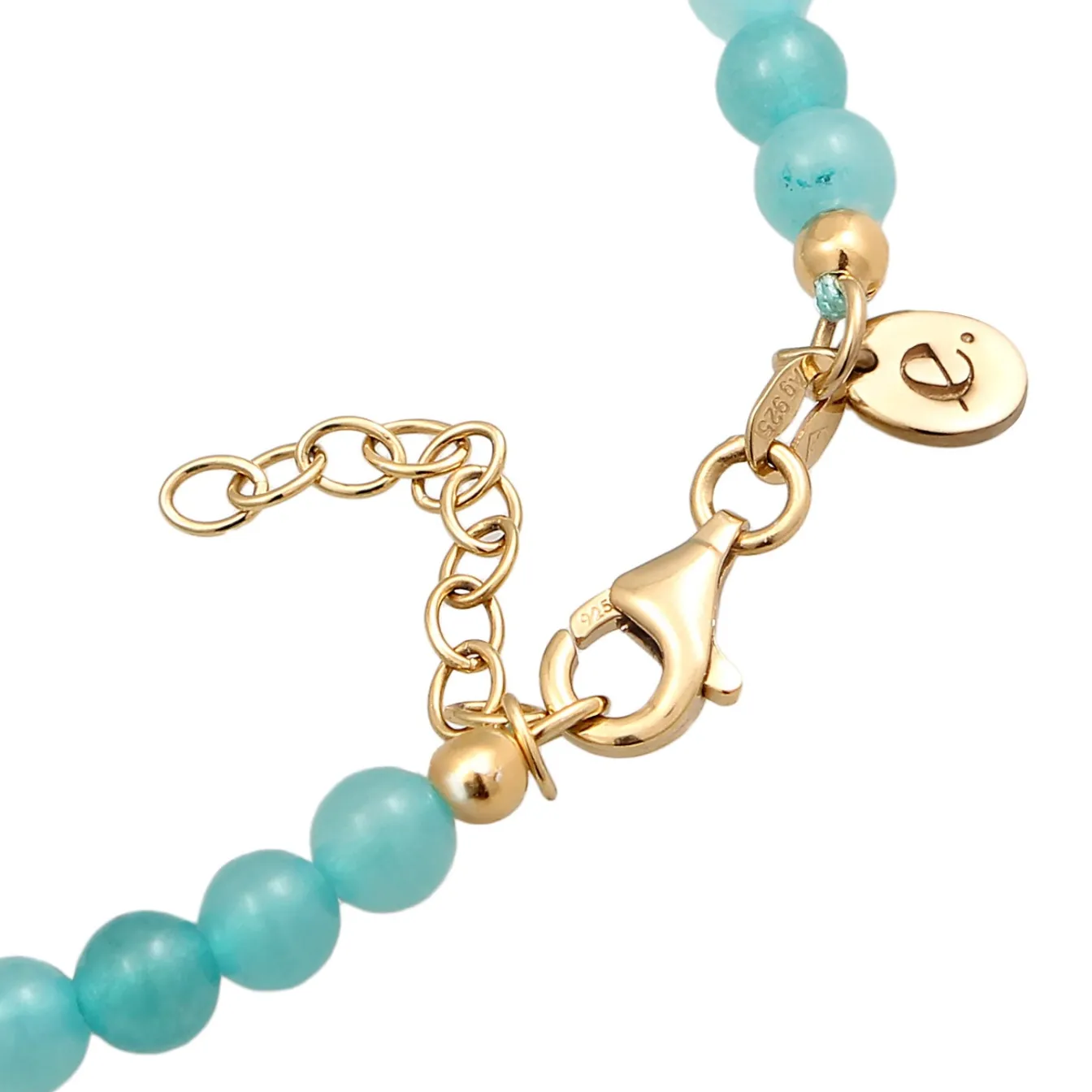 Elli "Armband Beads | Amazonit (Türkis)< Armbänder