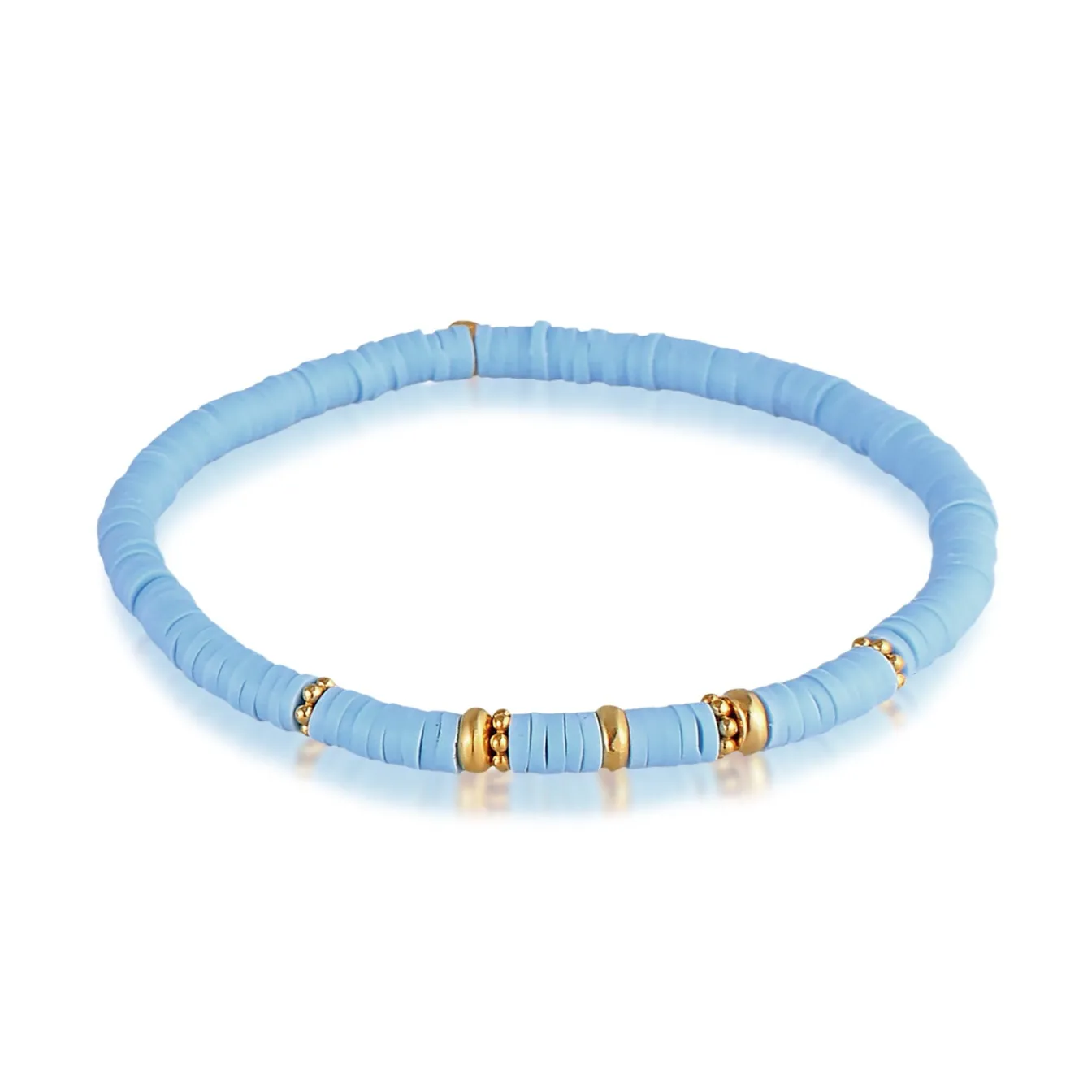 Elli "Armband Beads | Heishi Perlen (Blau)< Perlen|Armbänder