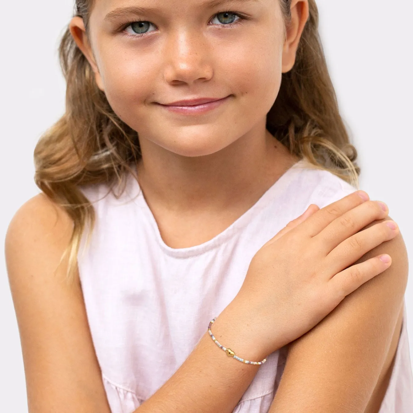 Elli "Armband Beads Herz | Glasperlen<Kinder Symbol-schmuck|Herz-schmuck