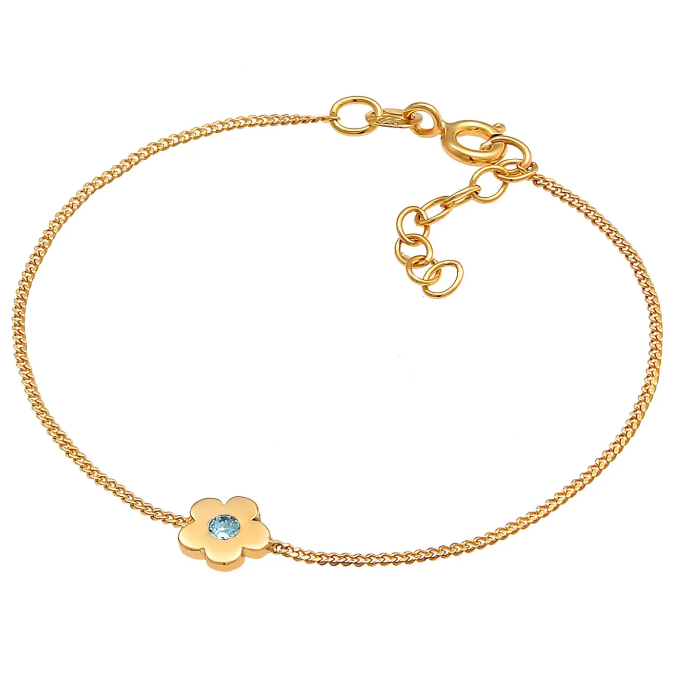 Elli "Armband Blume | Kristall ( Hellblau )<Kinder Symbol-schmuck|Kinderschmuck