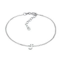 Elli "Armband Buchstabe J | 925er Sterling< Personalisierter Schmuck|Armbänder