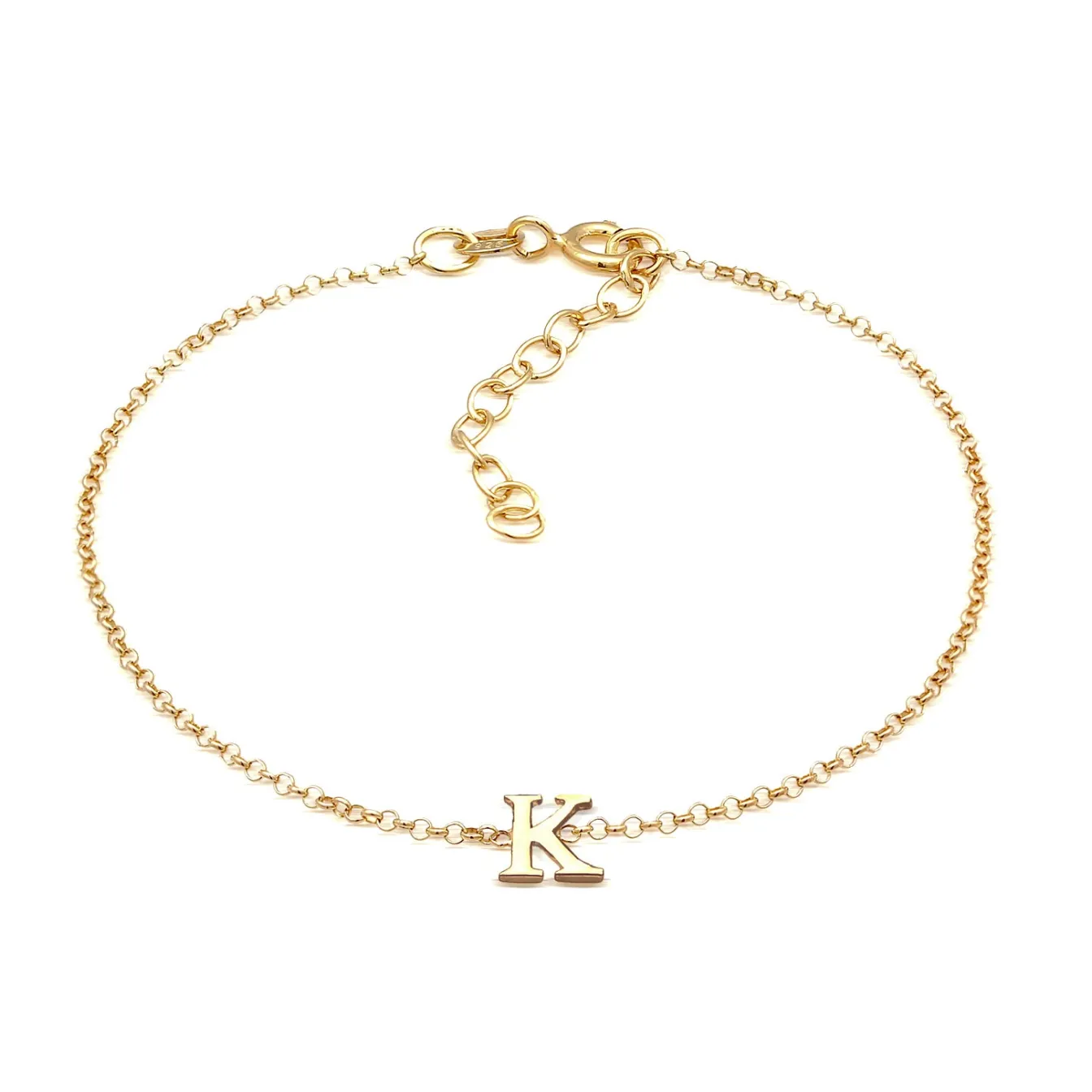 Elli "Armband Buchstabe K< Personalisierter Schmuck|Armbänder