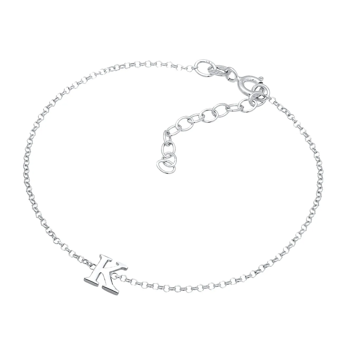 Elli "Armband Buchstabe K< Personalisierter Schmuck|Armbänder