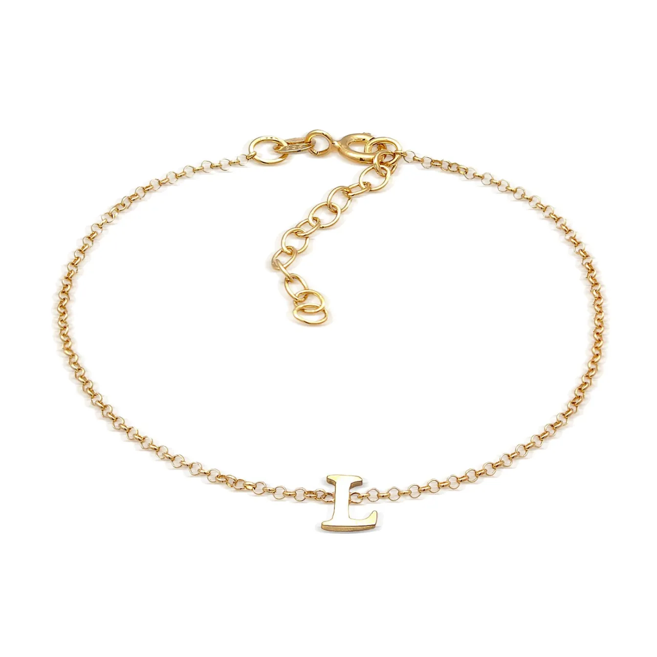 Elli "Armband Buchstabe L< Personalisierter Schmuck|Armbänder