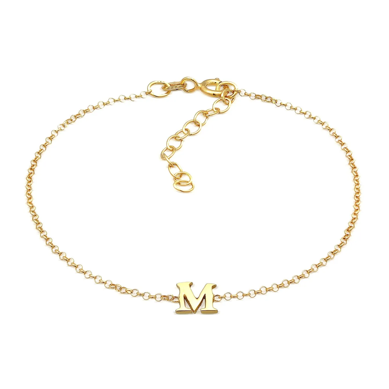 Elli "Armband Buchstabe M< Personalisierter Schmuck|Armbänder