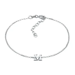 Elli "Armband Buchstabe M< Personalisierter Schmuck|Armbänder