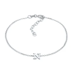 Elli "Armband Buchstabe N< Personalisierter Schmuck|Armbänder