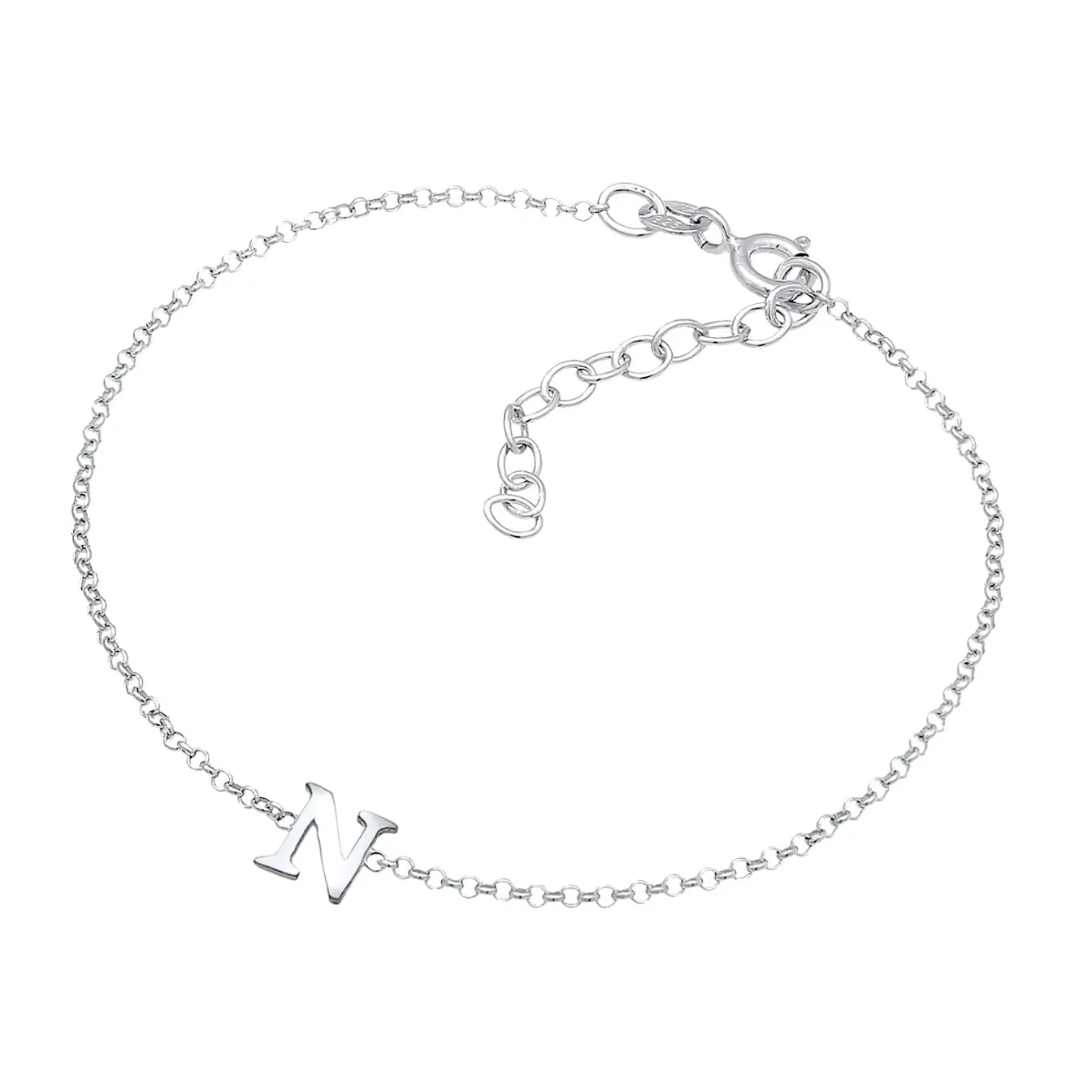Elli "Armband Buchstabe N< Personalisierter Schmuck|Armbänder