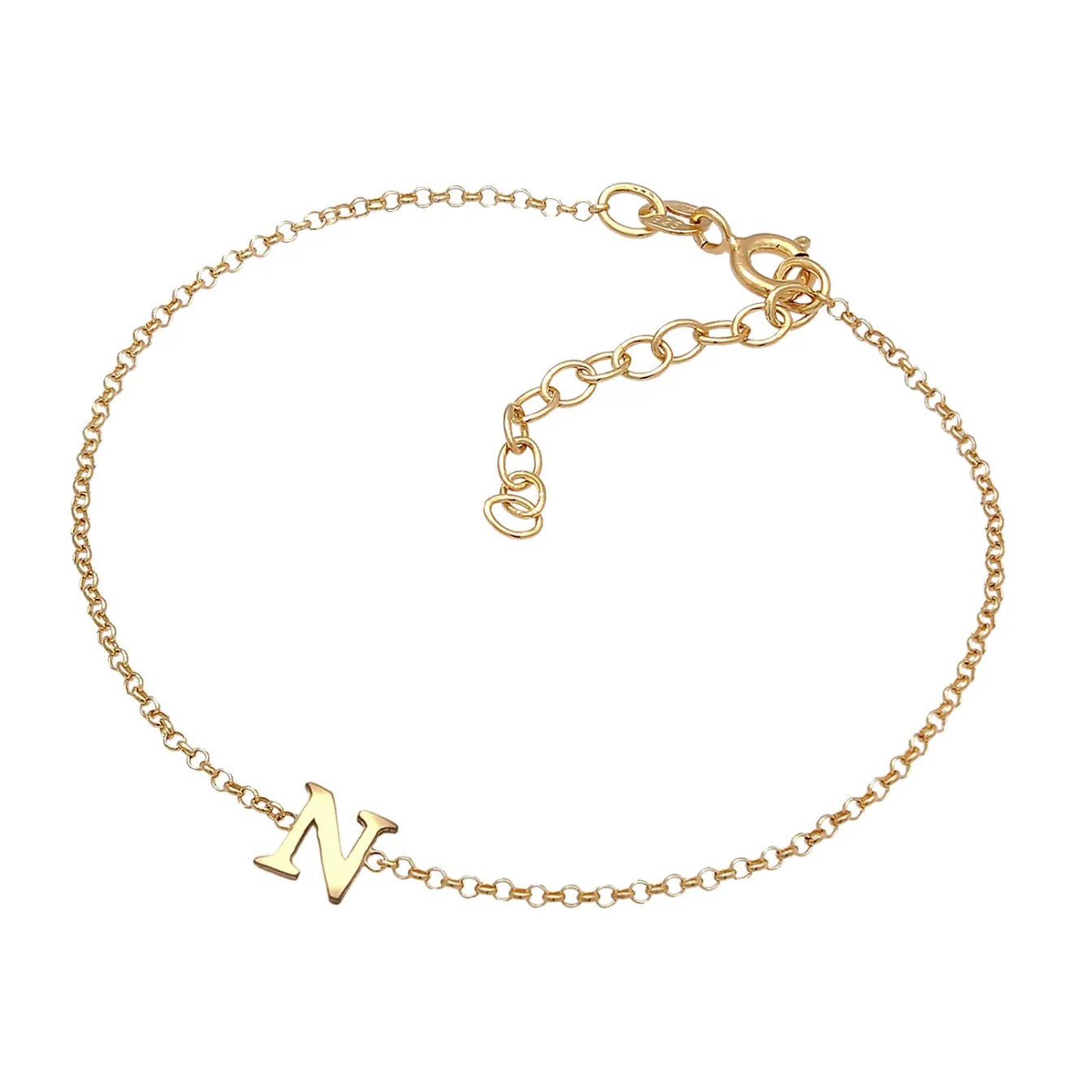 Elli "Armband Buchstabe N< Personalisierter Schmuck|Armbänder