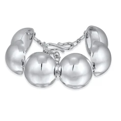 Elli "Armband Chunky Kugeln< Armbänder|Silber