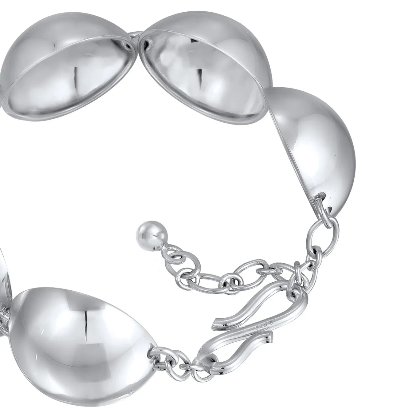 Elli "Armband Chunky Kugeln< Armbänder|Silber