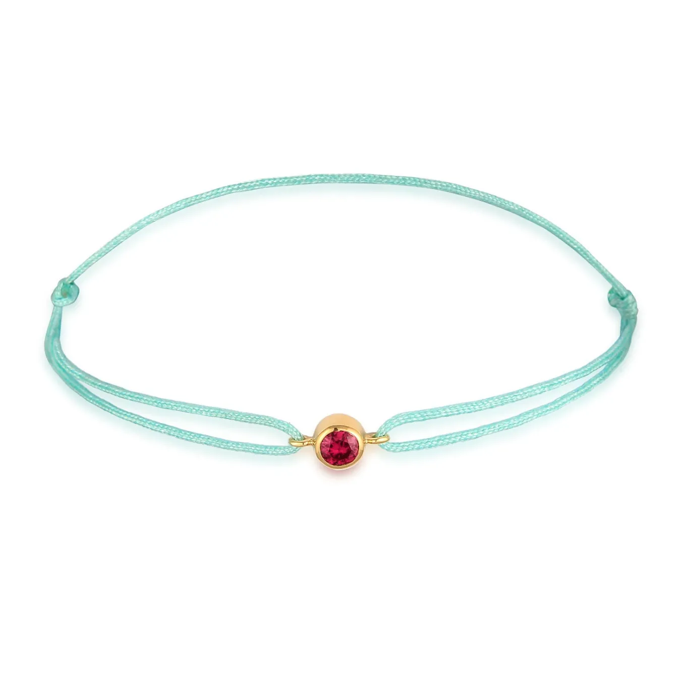 Elli "Armband Edelstein | Synth. Rubin (Rot)< Edelsteine|Armbänder