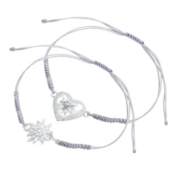Elli "Armband Edelweiss< Herz-schmuck|Symbol-schmuck