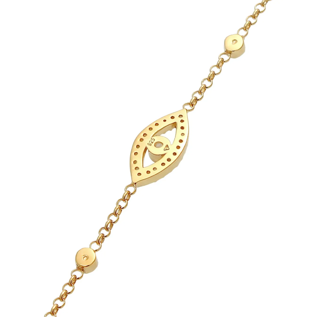 Elli "Armband Evil Eye | Zirkonia ( Weiß )< Symbol-schmuck|Armbänder