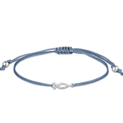 Elli "Armband Fisch | Nylon (Blau)< Roségold|Armbänder